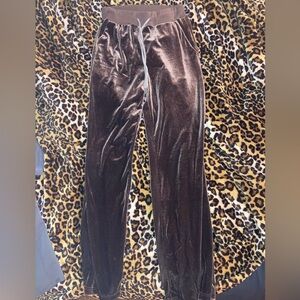 Brown Velvet Lounge Pants